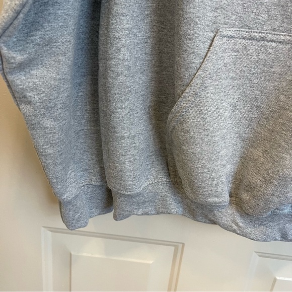 New Gildan medium hooded sweatshirt “taken” embroidered pink lettering feature - Picture 6 of 9